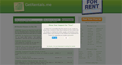 Desktop Screenshot of getrentals.me